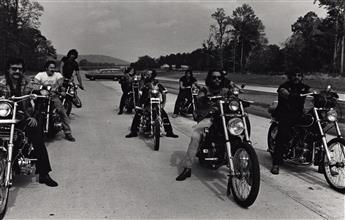 (MOTORCYCLE GANG) An ensemble of 31 images documenting the motorcycle gang named The Tribe, Port Chester, N.Y.